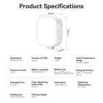 چراغ ال ای دی موبایل تلسین مدل TELESIN P5-BGD-03 - Image 8