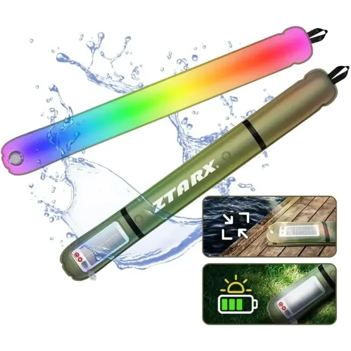 چراغ بادی RGB خورشیدی Ztarx A86 - Image 2