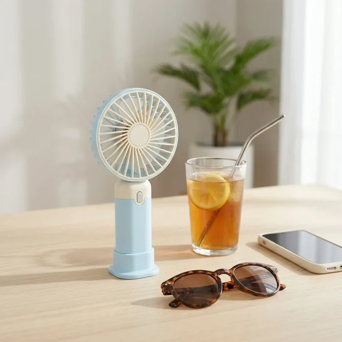 پنکه دستی شارژی مدل Mini Fan Rechargeable - Image 5