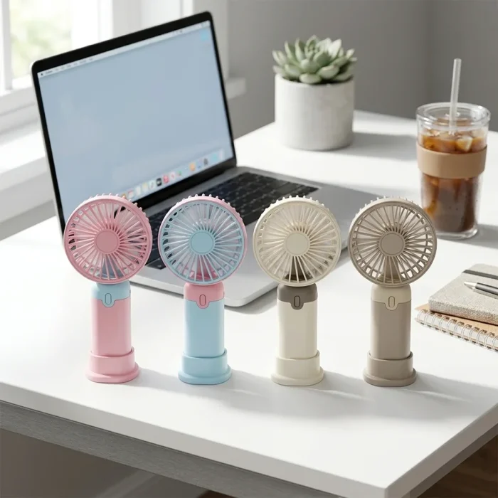 پنکه دستی شارژی مدل Mini Fan Rechargeable - Image 7