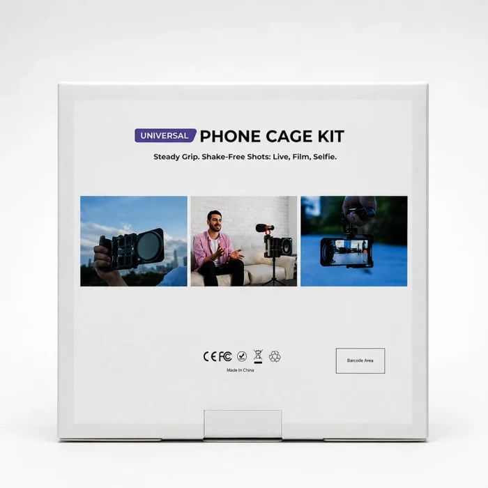 کیت حرفه‌ای فیلم برداری موبایل Universal Phone Cage Kit - Image 10